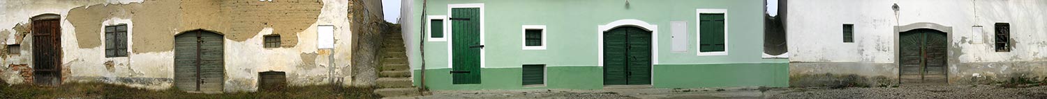 facades along a street view